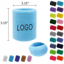 Sports Fitness Polyester Fiber Wristband with Logo