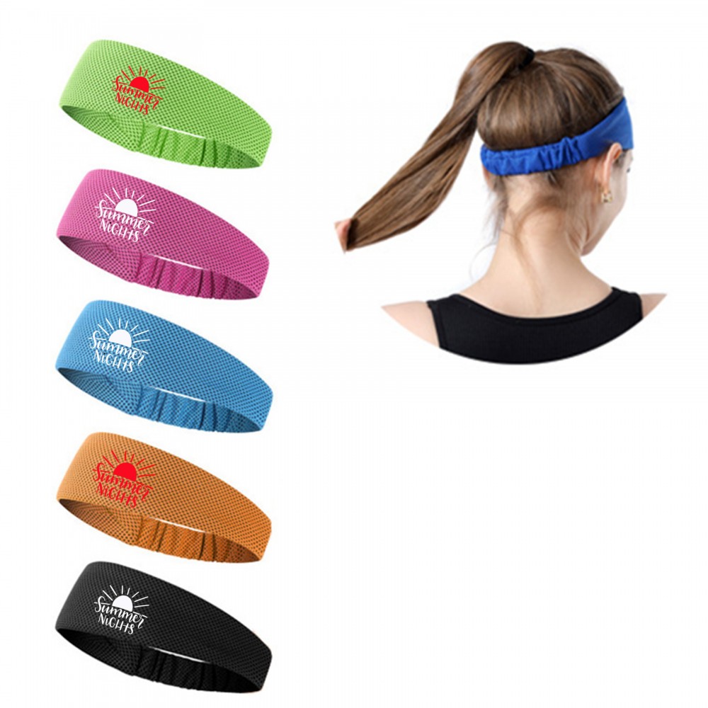 Absorbing Hair Tie Headband Front Knot with Logo