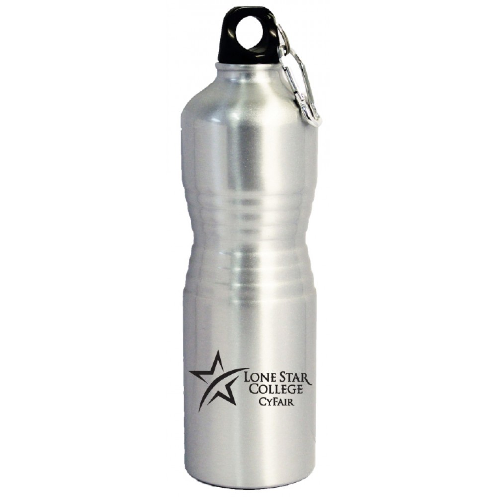 25 Oz. Aluminum Water Bottle with Carabiner