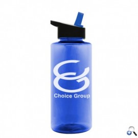 Custom Branded Mountaineer 36 oz. Tritan Sports Bottle - Straw Handle Lid