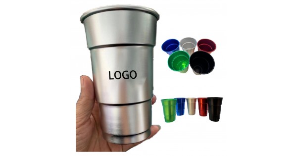 Customization Logo Aluminum Tumbler Reusable 650ml 12 Oz 16 Oz Drinking Cups  Metal Coffee Cup - China Customized Camping Cup and Reusable Aluminum Cup  price