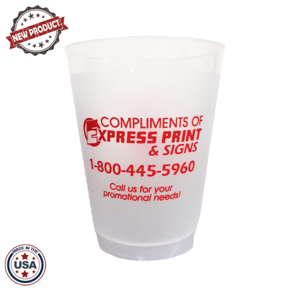 10 Oz. Frost Flex Stadium Cups with Logo