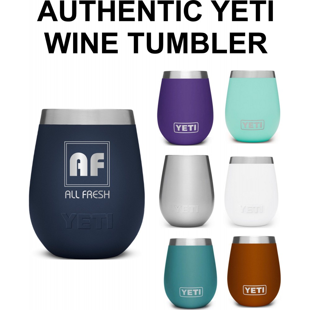 PERSONALIZED Authentic 10 oz Yeti Wine Tumbler - LASER ENGRAVED