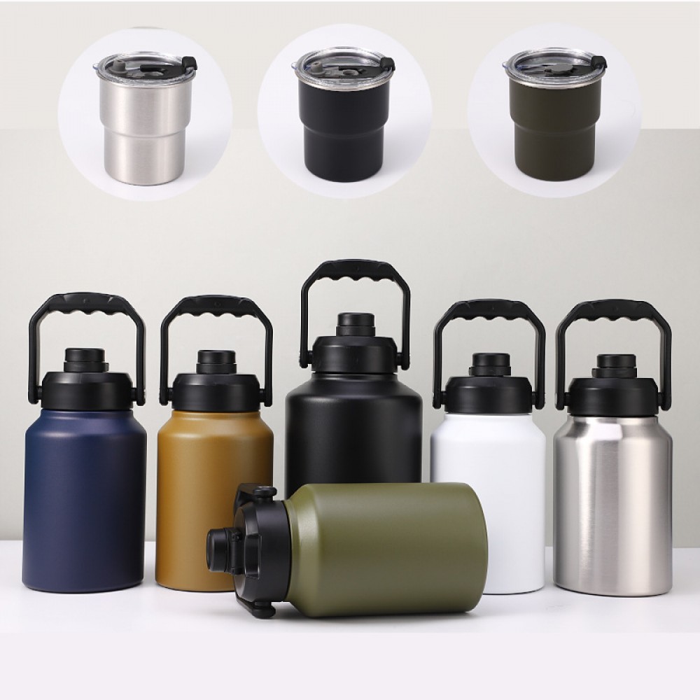 Custom Carrying Handle Stainless Steel Vacuum Water Bottles