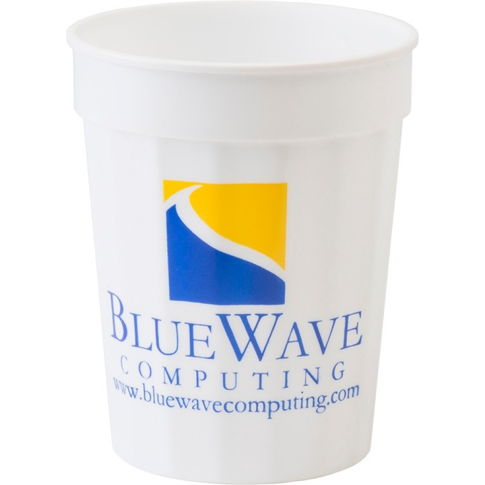 Customized 17 oz. Fluted Stadium Plastic Cup