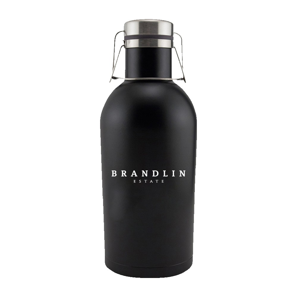 Insulated Steel Wine Growler (64oz) with Logo