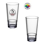 Customized 20oz Plastic Stacking Pint/Mixing Glass - Clear (Screen Printed)
