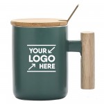 14 Oz. Ceramic Mug w/Spoon with Logo