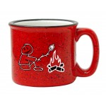 Personalized 15 oz. Red Out White In Campfire Mug