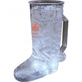 20 Oz. Lighted Cowboy Boot Mug w/ 5 LEDs with Logo