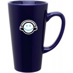 16oz Tall Latte Mug (Cobalt Blue) Custom Printed