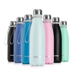 Stainless Steel Insulated Water Bottles - 15 OZ with Logo