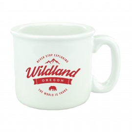 Personalized 15 oz. Solid White Campfire Mug