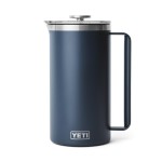 64 oz YETI Stainless Steel Vacuum Insulated French Press w/ Twist Lock Lid with Logo