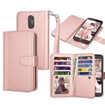 Custom Printed iBank(R) LG K20 Wallet Leatherette Case (Pink)
