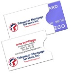 Open Thumb Gift Card Holder Sleeve Offset Printed (3"x 2") with Logo