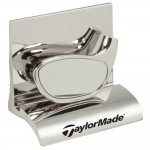 Personalized Chrome Metal Golf Club Business Card Holder