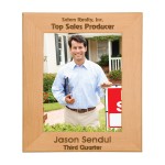 Personalized 8" x 10" Genuine Red Alder Picture Frame