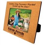 5" x 7" - Premium Cork Picture Frame with Logo