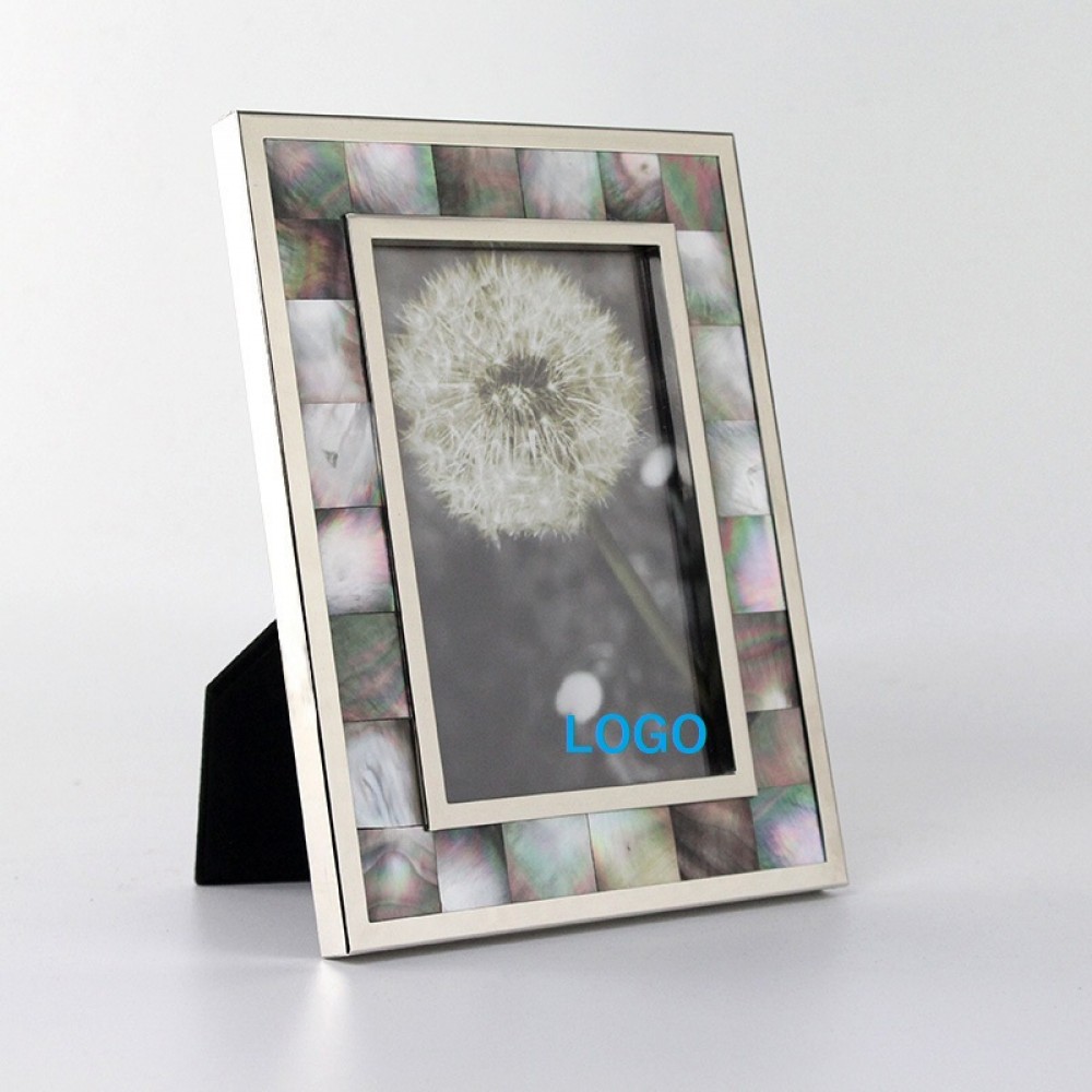 Logo Branded Color Shell Metal Photo Frame