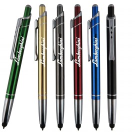 Metallic Click Action Stylus Pen with Logo