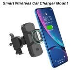 Promotional Auto Clamping Wireless Car Charger Mount Smart Wireless Car Mounted Charger