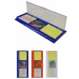 Custom Ruler with Top Compartment for 10 Paper Clips, Sticky Notes & Tabs