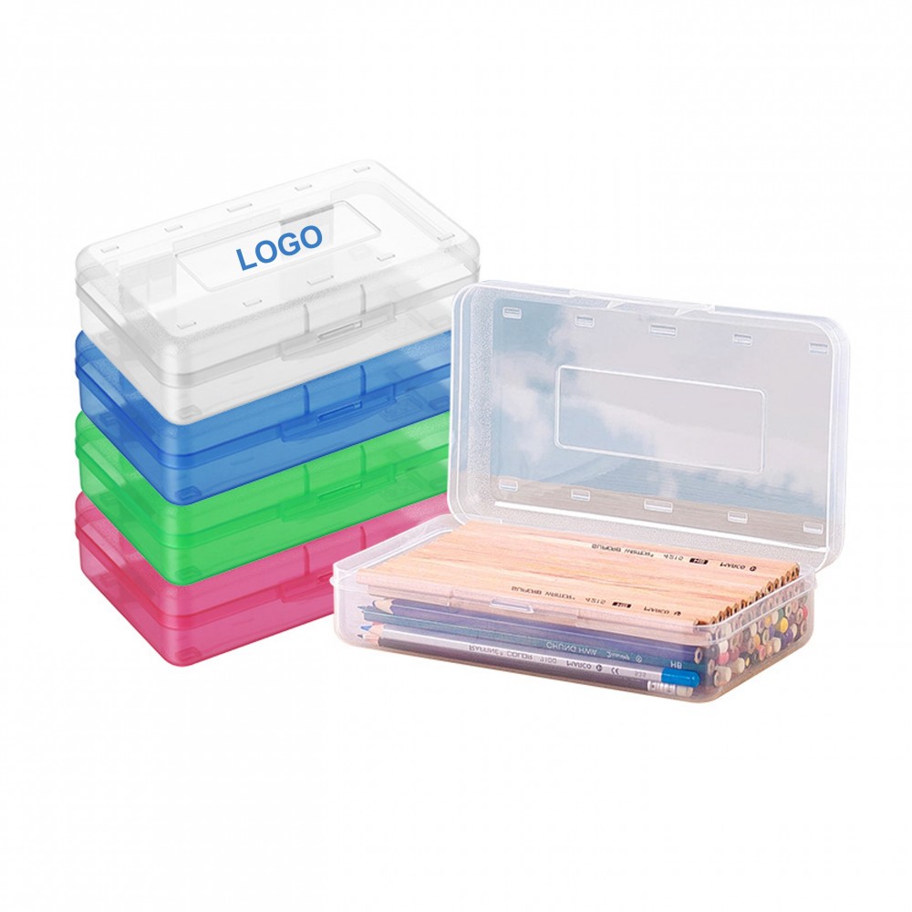 Logo Branded Plastic Pencil Box (Direct Import)