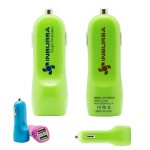 Customized Turbo USB Car Chargers-Green