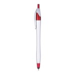 Retractable ballpoint pen with stylus with Logo