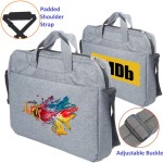 Two Tone Laptop Bag w/ Shoulder Strap Padded Laptop Sleeve with Logo