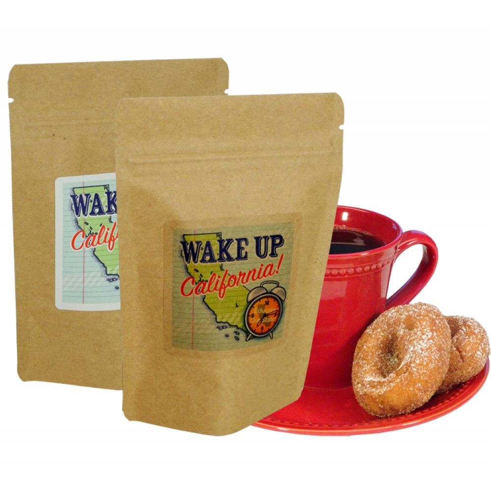 Promotional Gourmet Coffee Stand Up Bag (Kraft)