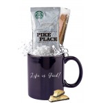 Starbucks Coffee & Biscotti Mug (Blue) with Logo
