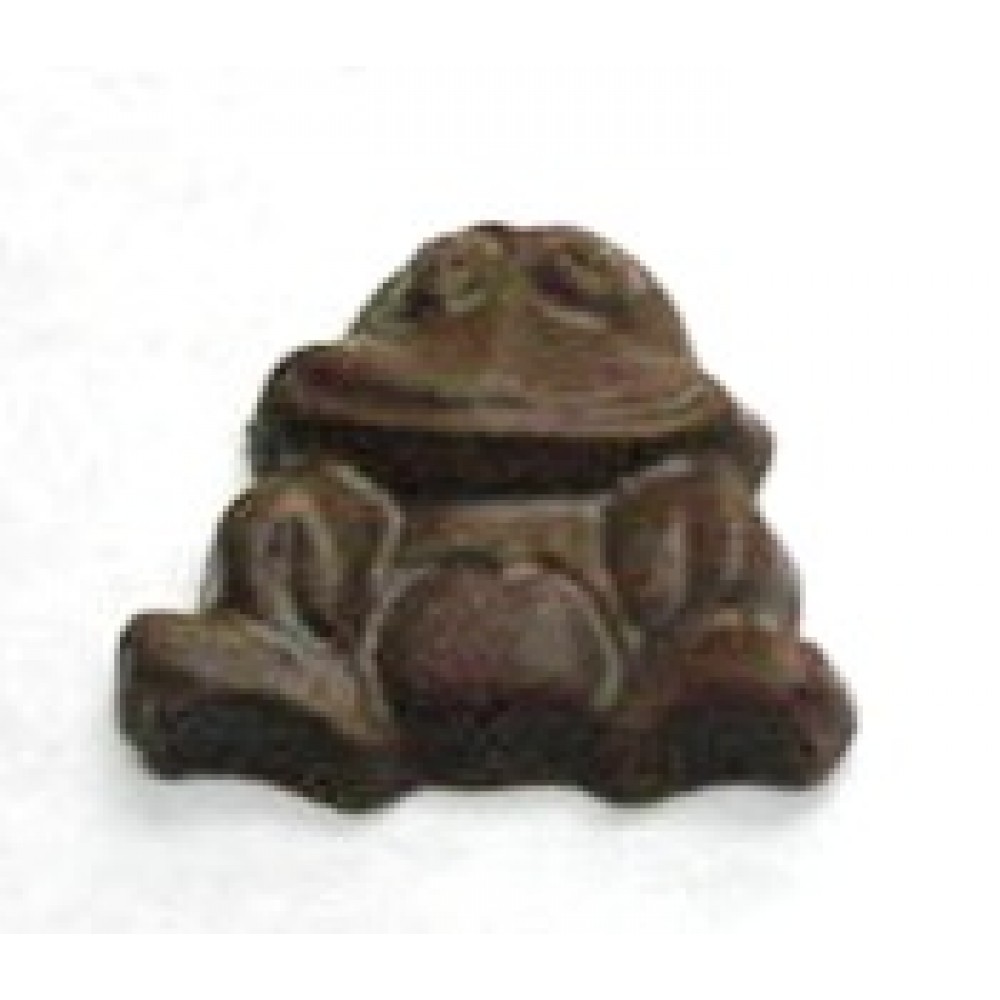 0.40 Oz. Chocolate Smiling Frog Flat Custom Printed