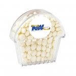 Promotional Cupcake Container - White Mints