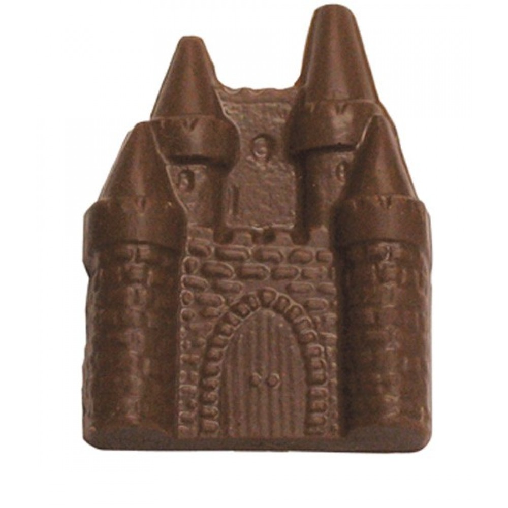 Custom Printed 1.28 Oz. Chocolate Castle On A Stick