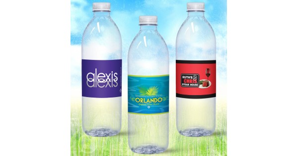 169 Oz Custom Label Spring Water W Flat Cap Clear Envi Bottle Logo Branded Bravamarketing 2273