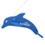 Dolphin on a Wire Leash with Logo