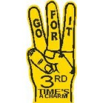 3-Finger Hand Foam Hand Mitt (22.5") with Logo