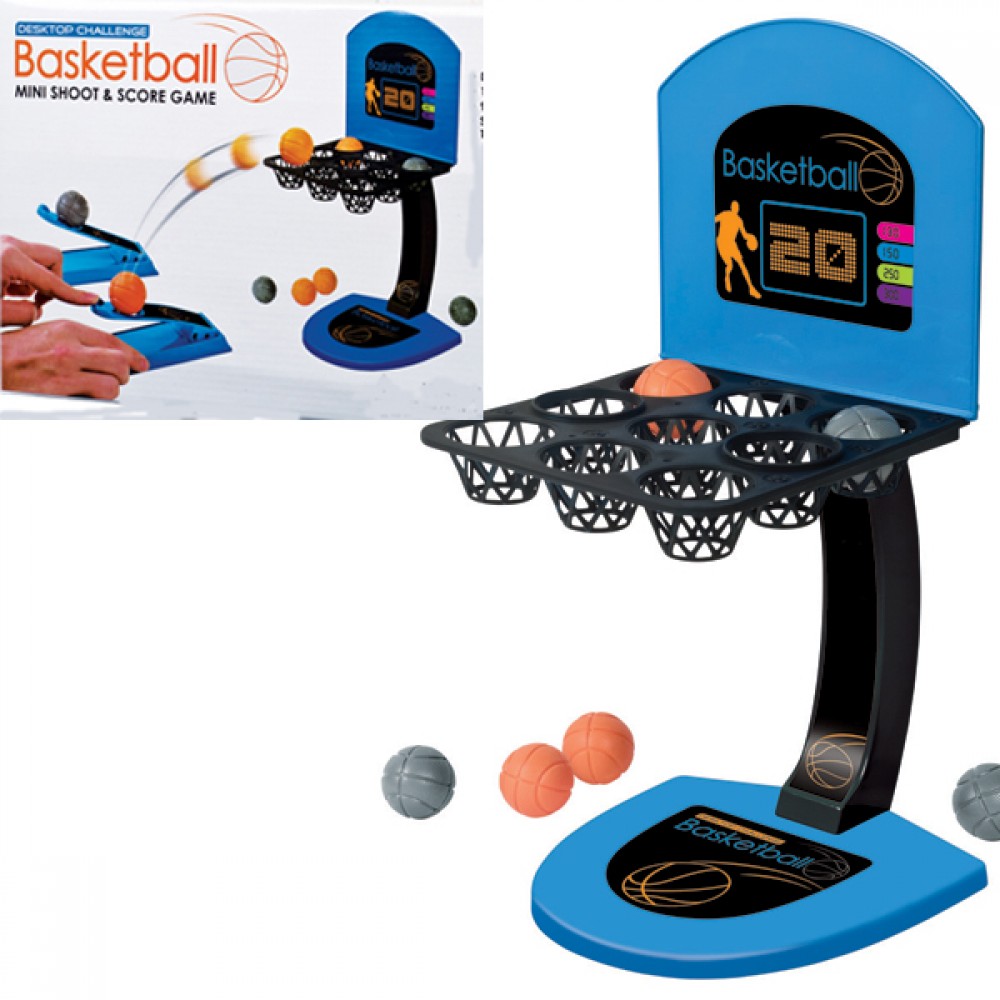 Logo Branded Mini Shoot & Score Basketball Desktop Game