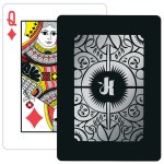 Personalized Solid Back Black Poker Size Playing Cards