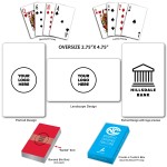 Logo Branded Oversized Full Color Playing Cards