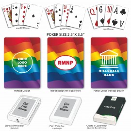 Pride Theme Poker Size Playing Cards with Logo