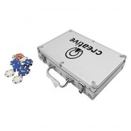 200Pcs Aluminium Poker Chip Box with Logo