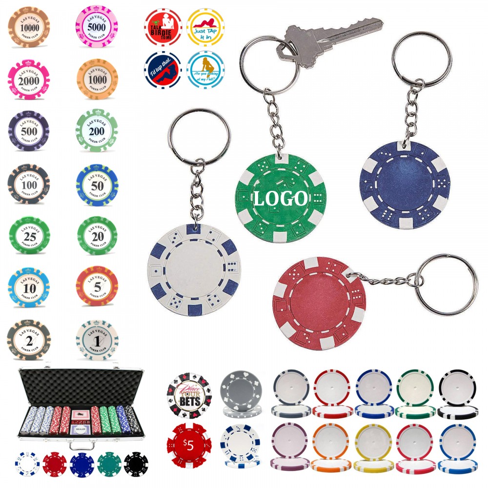 11.5g Dice Poker Chip with Logo