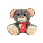 Personalized 10" Scurry Mouse Stuffed Animal w/Scarf & One Color Imprint