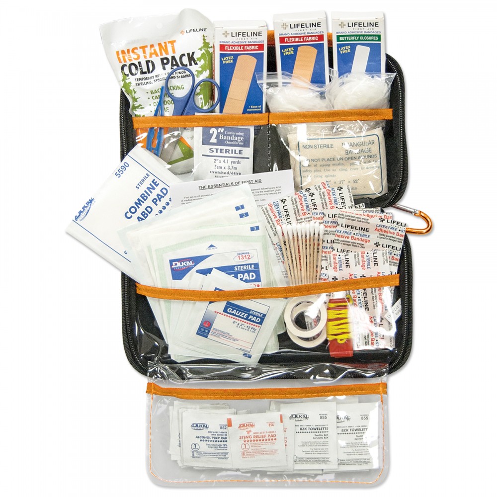 Lifeline AAA Realtree Deluxe Hard Shell Foam First Aid Kit, 121 Piece with Logo