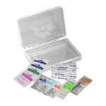 Prime Line First Aid Kit in Plastic Case with Logo