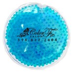Promotional Teal Round Hot/ Cold Pack with Gel Beads