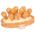 Centipede Wooden Massager with Logo